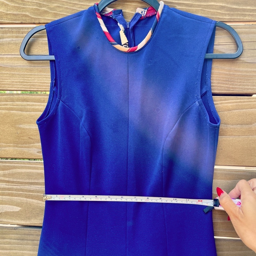 Right on! By Estivo navy blue jumpsuit true vintage 70s - Picture 3 of 14